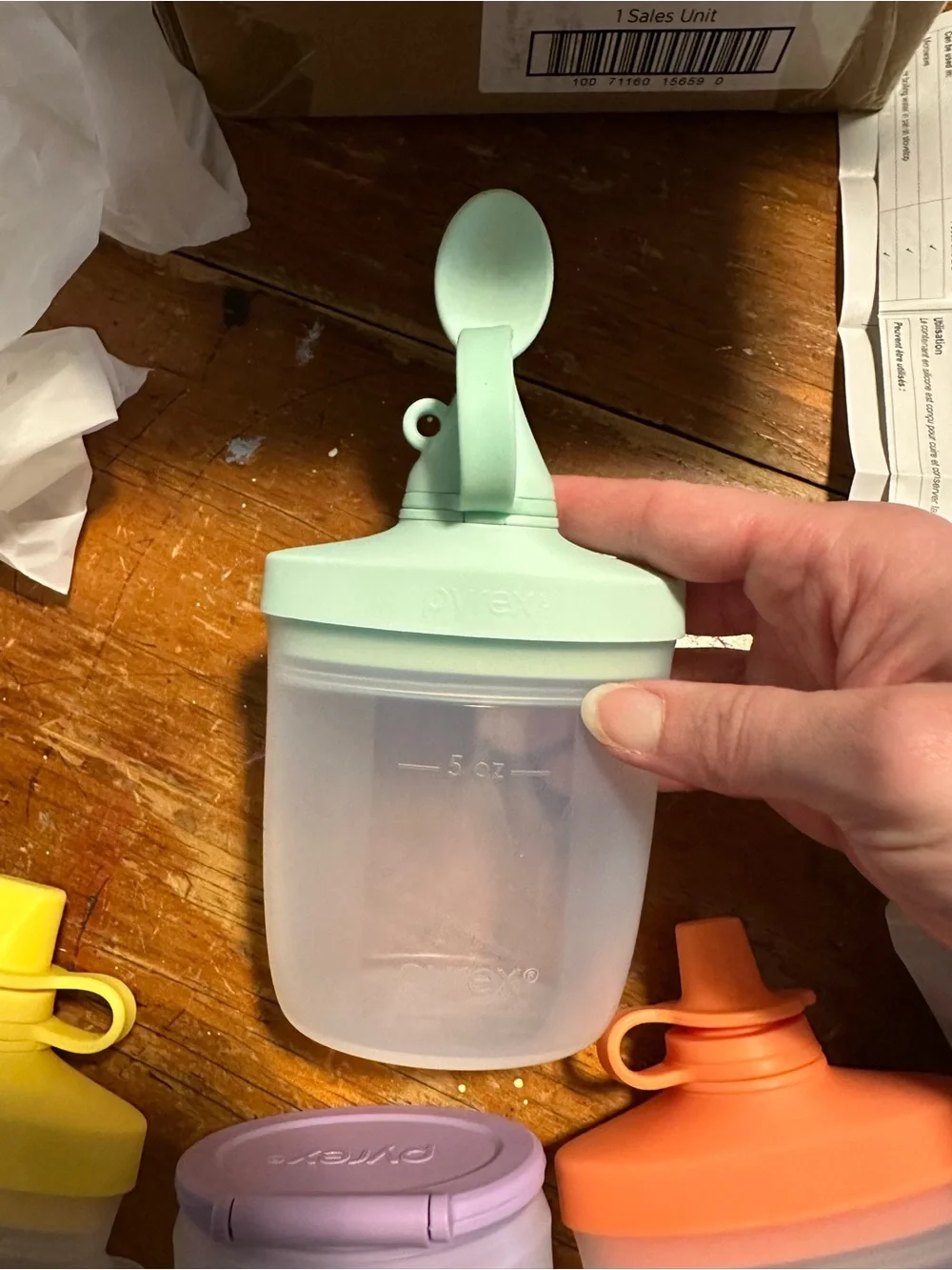 Pyrex Littles Silicone Baby Snack storage set